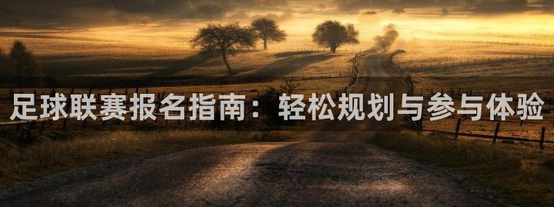  足球联赛报名指南：轻松规划与参与体验